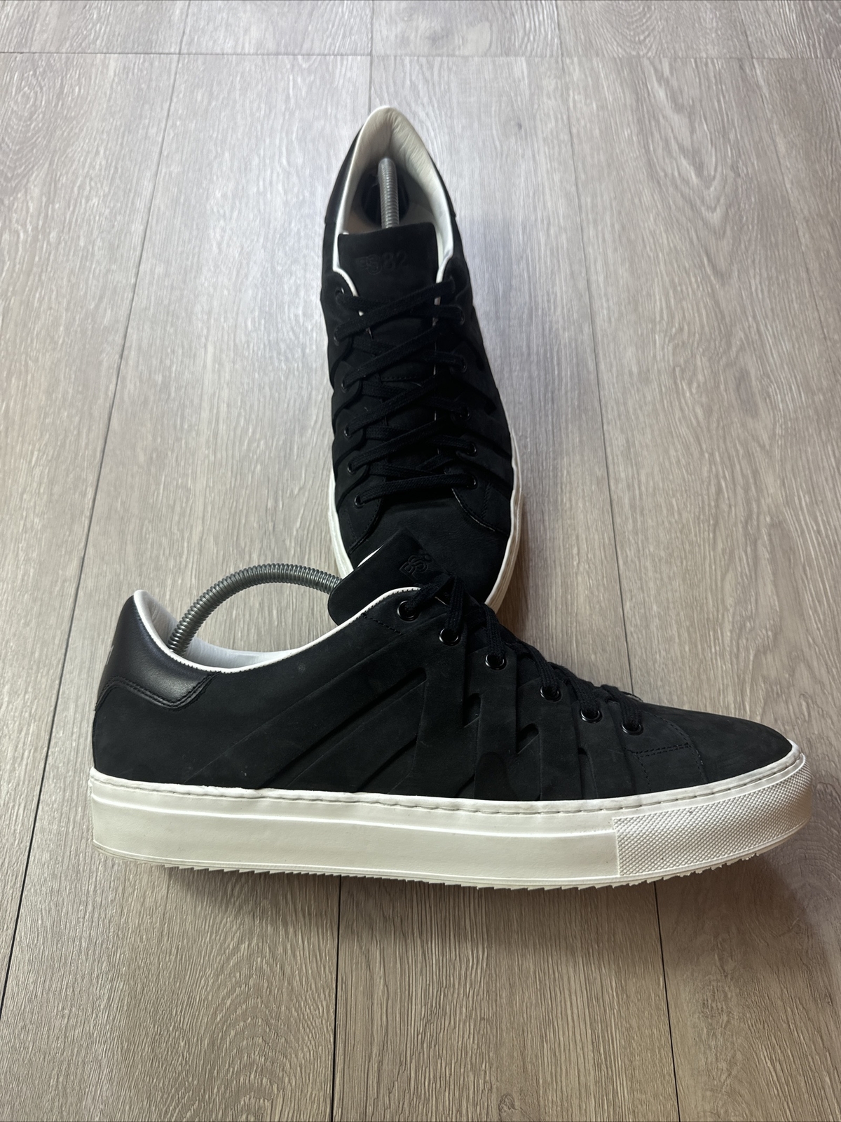 PS821 Alpha Black Sneaker Size Limited Edition Handmade Italy Sz 45 EU 11.5 US