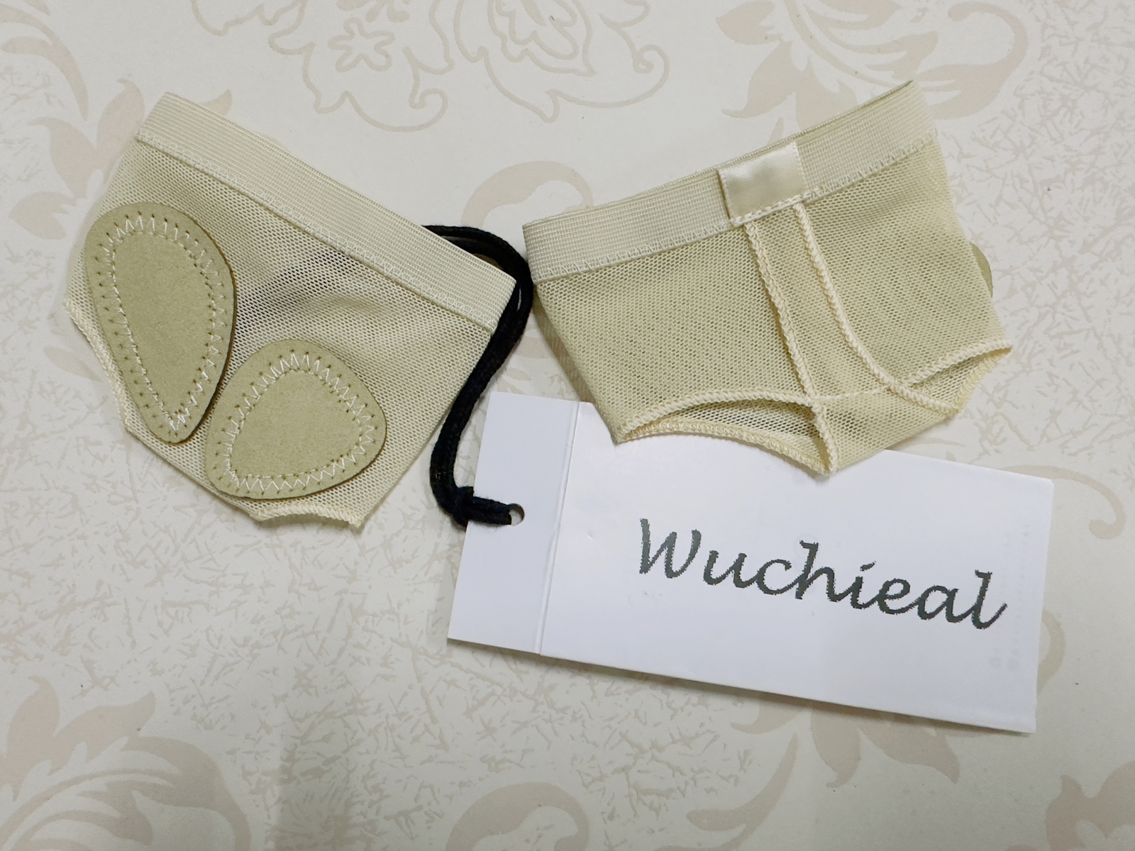 Wuchieal Foot Thong Toe Undies Dance Paws Half Lyrical Shoe Nude Color Size S-XL