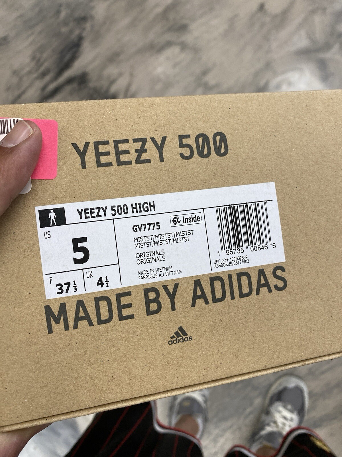 Adidas Yeezy Boost 500 High Mist GV7775 Size 5 Authentic