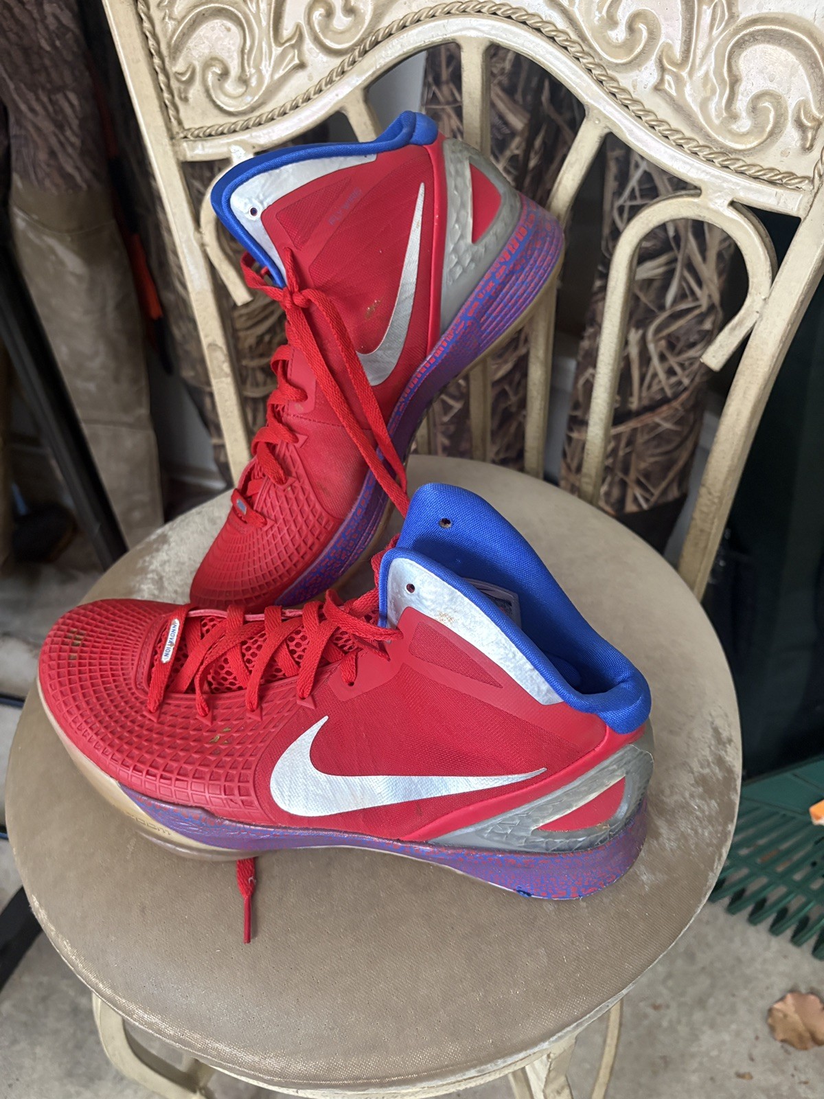 Rare Nike Zoom Hyperdunk 2011 Mens 11 Blake Griffin Red Blue Shoes Basketball