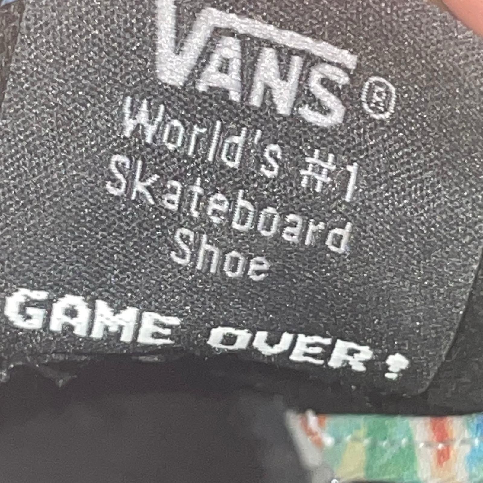 Vans x Nintendo Super Mario Brothers Game Over Sneakers Men’s 8.5 Women’s 10