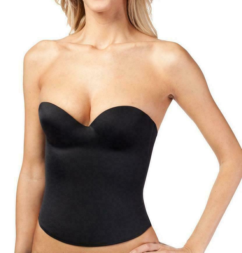 Women’s Strapless Padded Push Up Shapewear Slimming Corset Black #2052