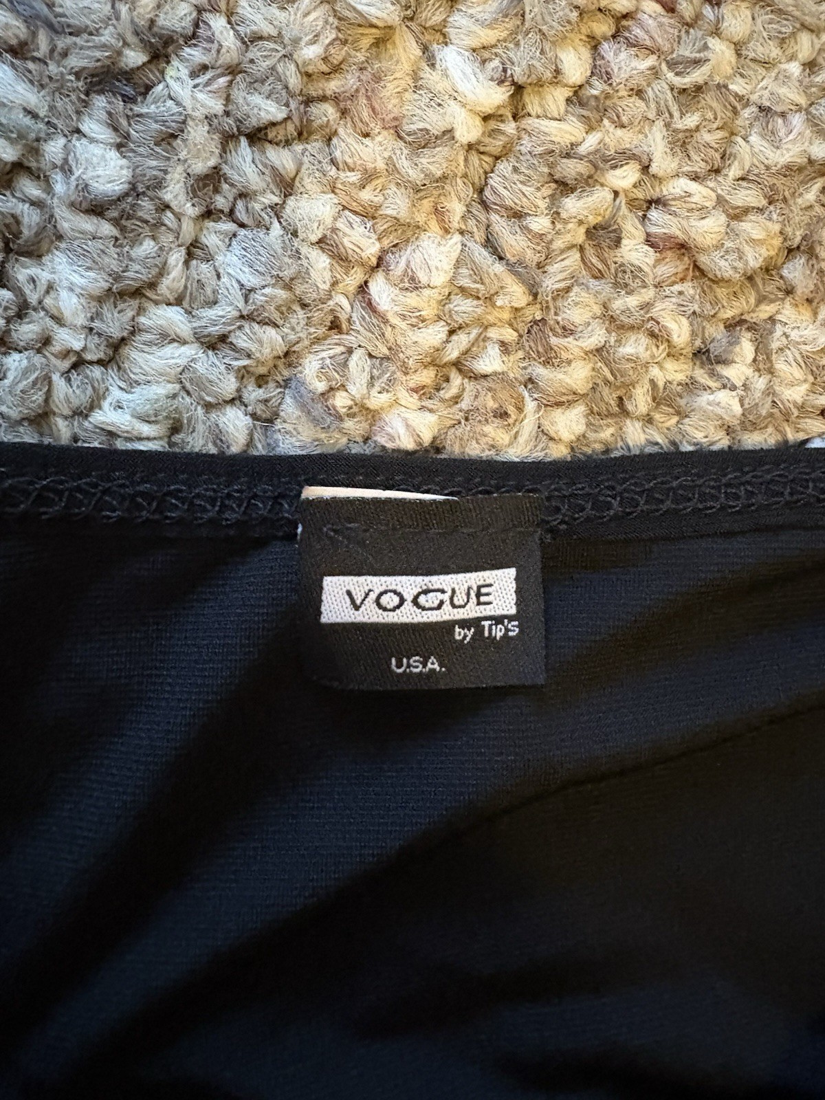 Vogue by Tip’s Black Halter Top, Women’s Regular Size M