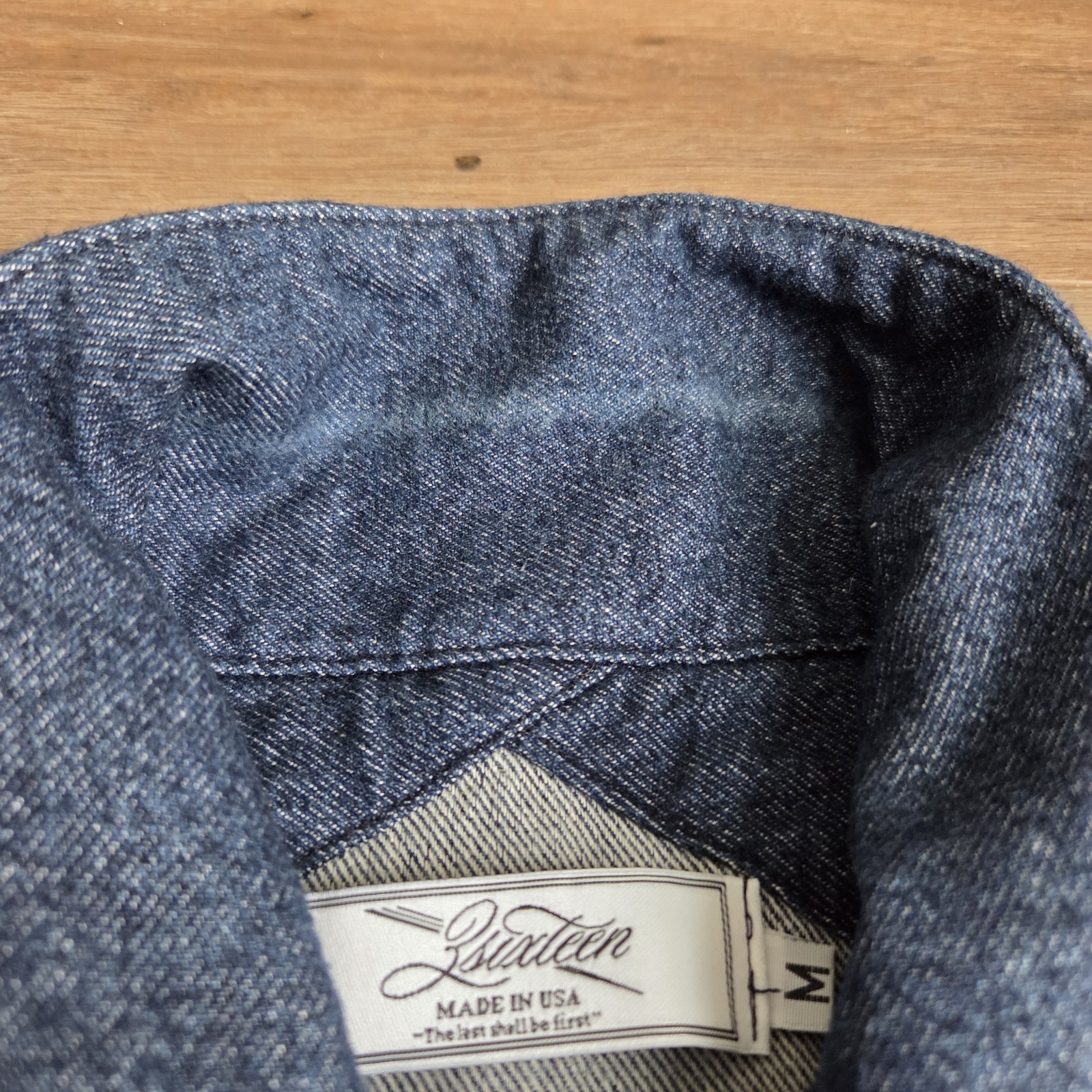 3Sixteen Cotton Button Up Navy Blue Men’s Size Medium Long Sleeve Shirt