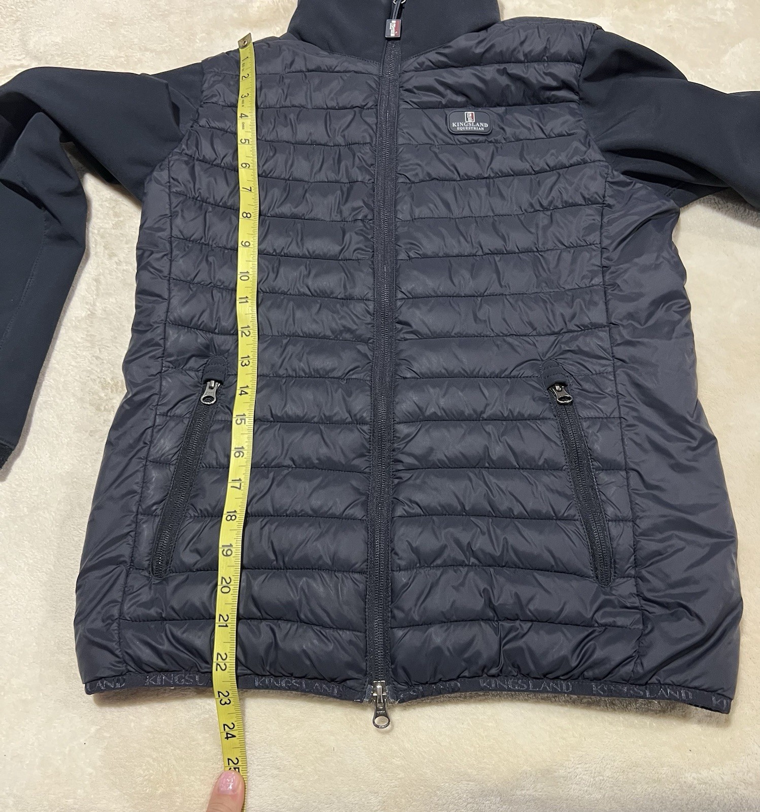 Kingsland Classic Long Sleeves Black Padded Jacket Size XXS