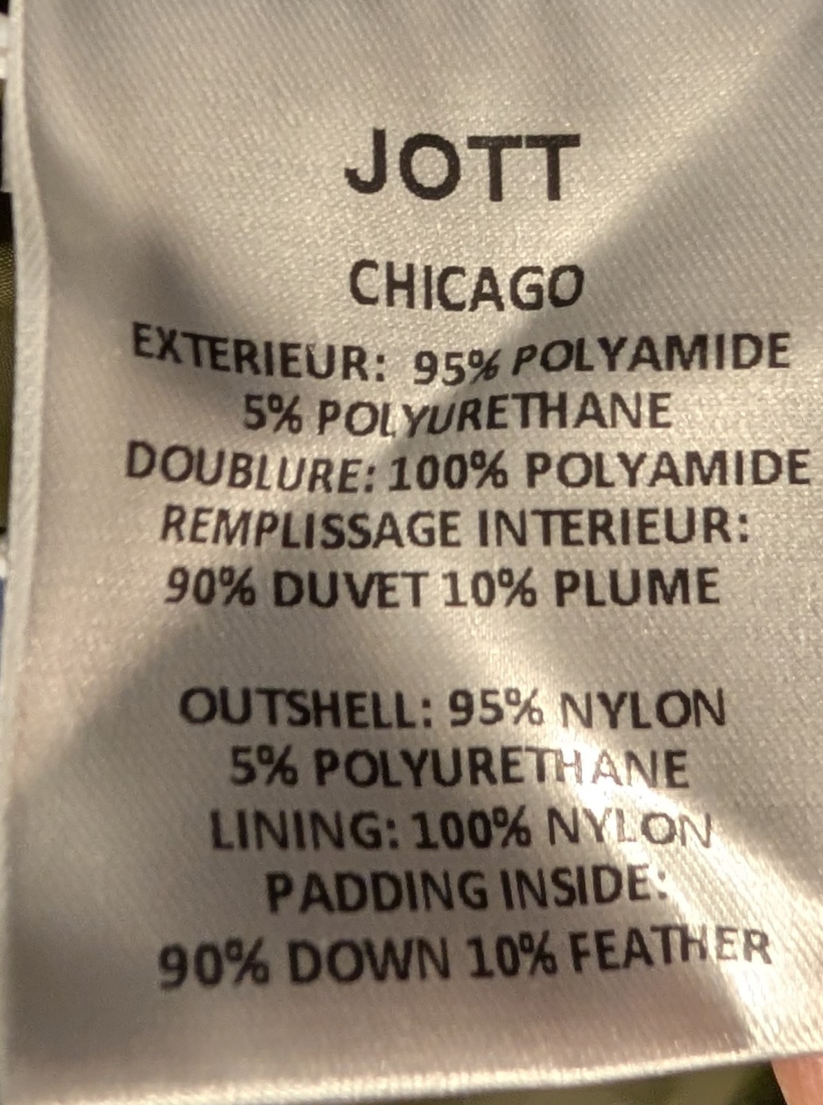 JOTT Just Over The Top Chicago Packable Reversible Hooded Puffer Jacket XXL NWT