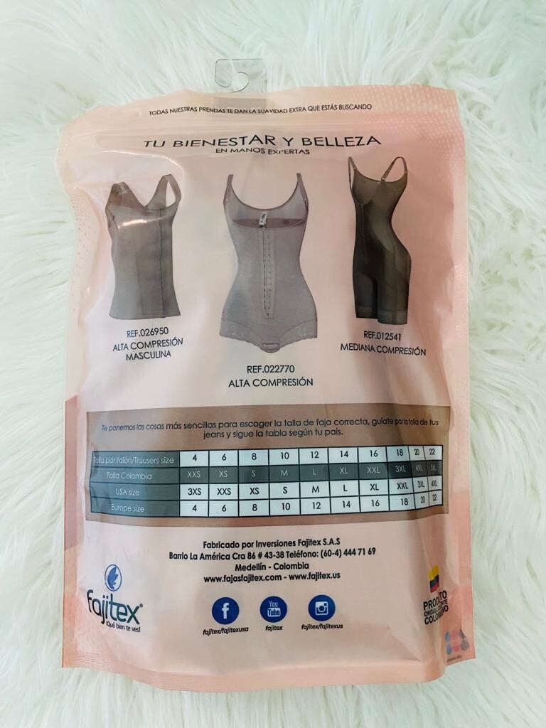 Fajitex Firm compression shapewear Size L (USA), Faja alta compresión Fajitex