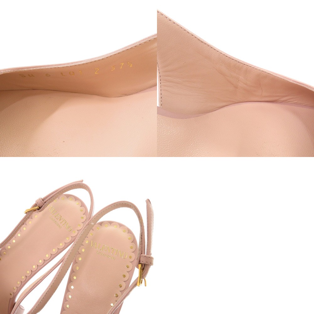 AUTHENTIC Valentino Garavani Be Pointy Slingback VLogo pumps pink Patent Leather