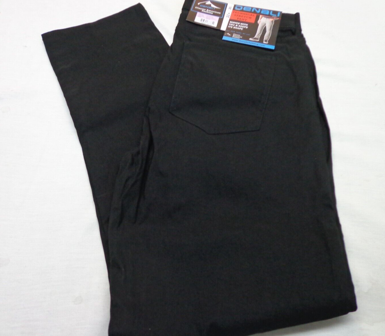 DENALI BLACK Soot Technical Stretch Pants NWT 32/30 MSRP $54