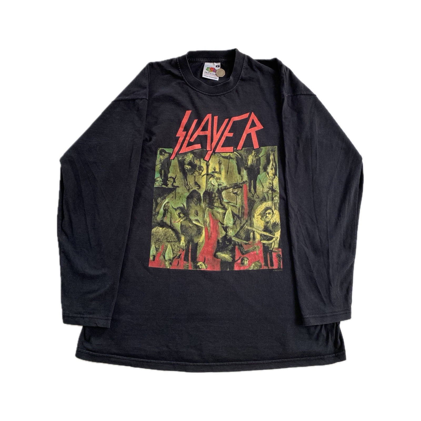 2003 Slayer Reign In Blood Vintage Black Long Sleeve T-Shirt | Size M | Metal