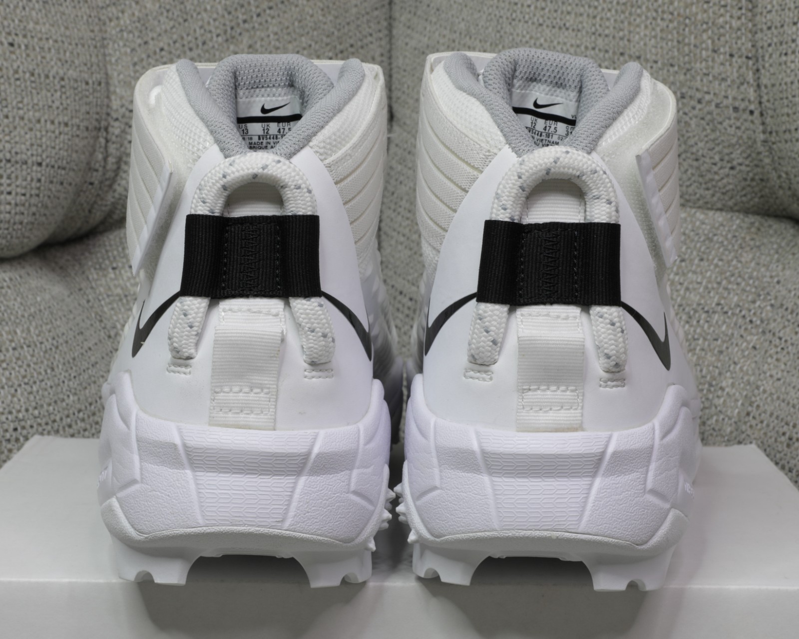 Nike Force Savage Pro 2 Shark White Football Cleats Mens Size 12-13 (BV5448-101)
