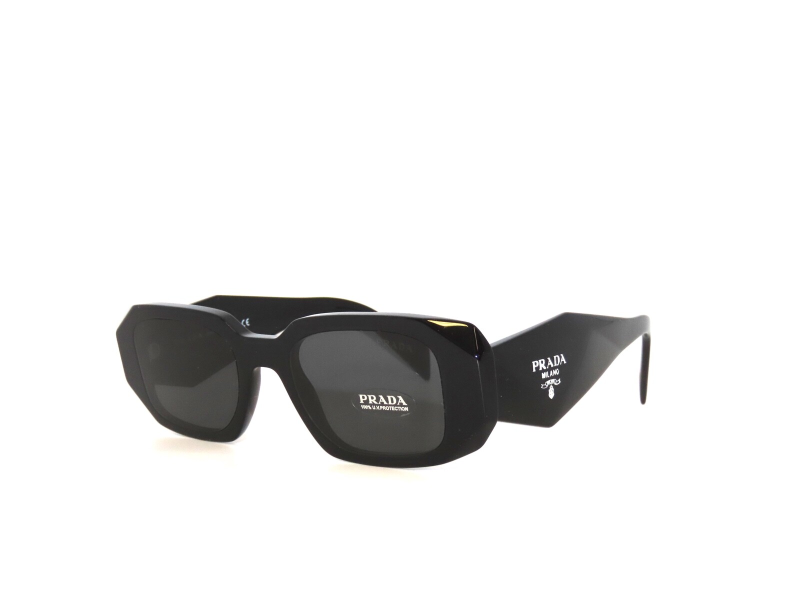 Prada SPR17WS 17 1AB5S0 Black Gray Dark Gray Sunglasses 17W
