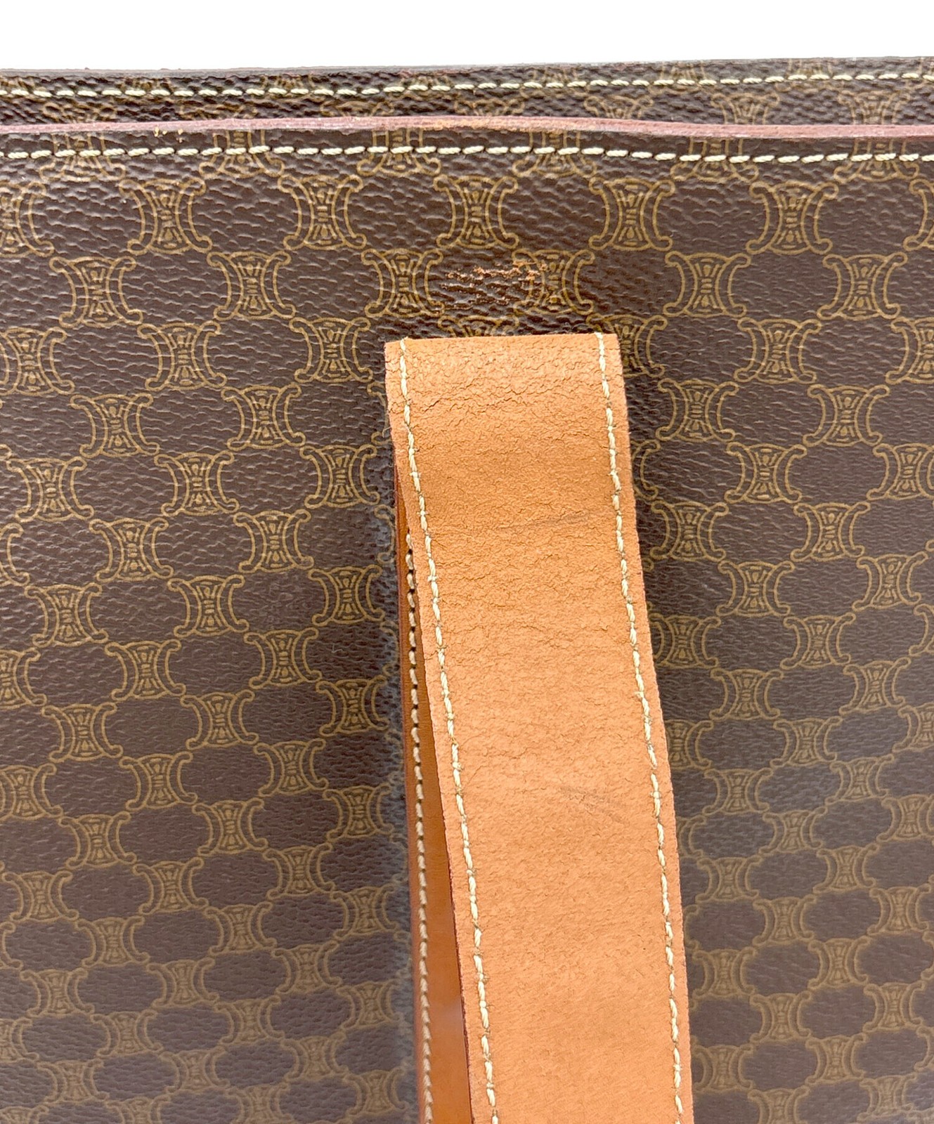 CELINE Tote bag Monogram Brown MC98 1 Authentic From Japan