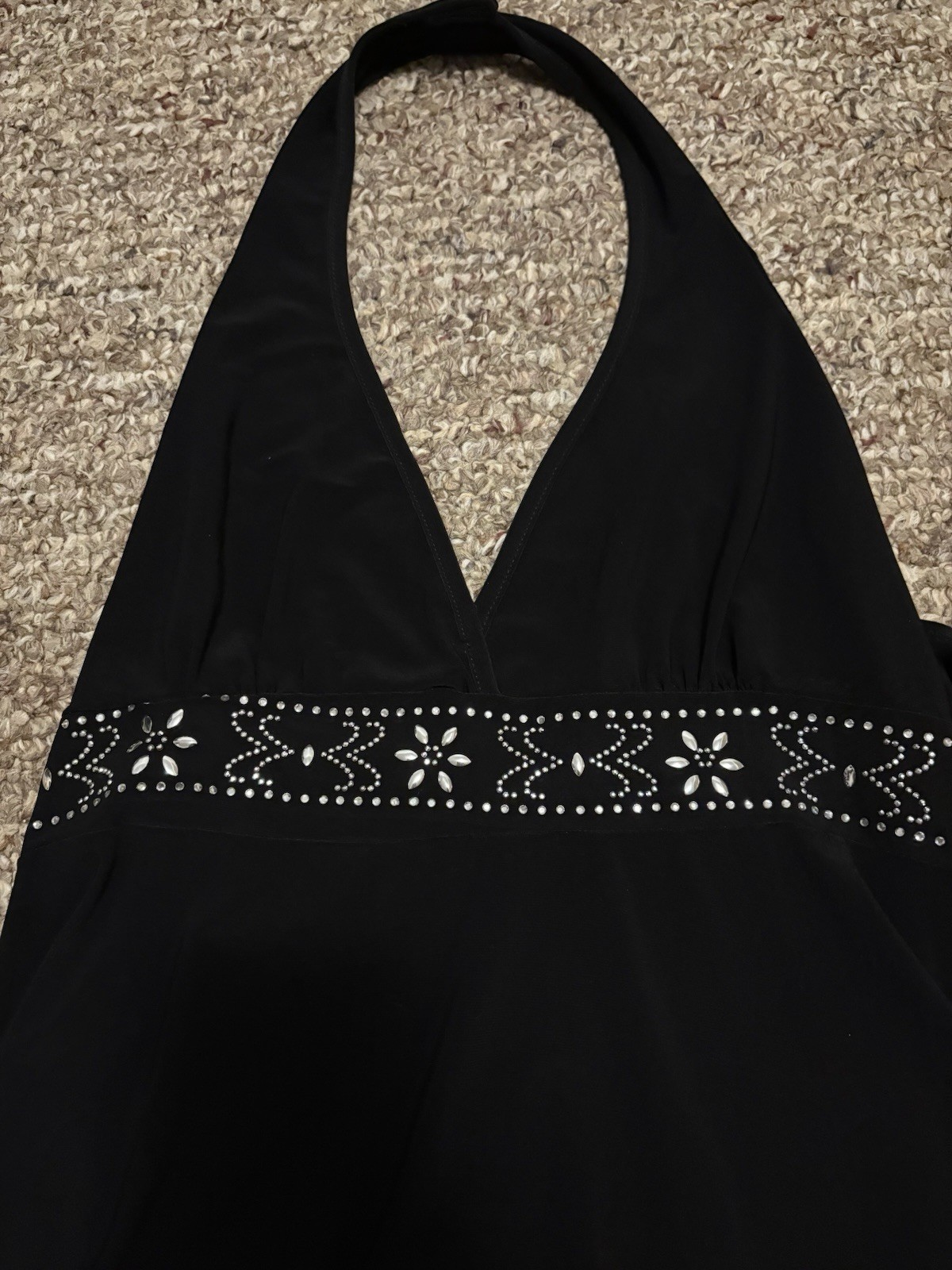 Vogue by Tip’s Black Halter Top, Women’s Regular Size M