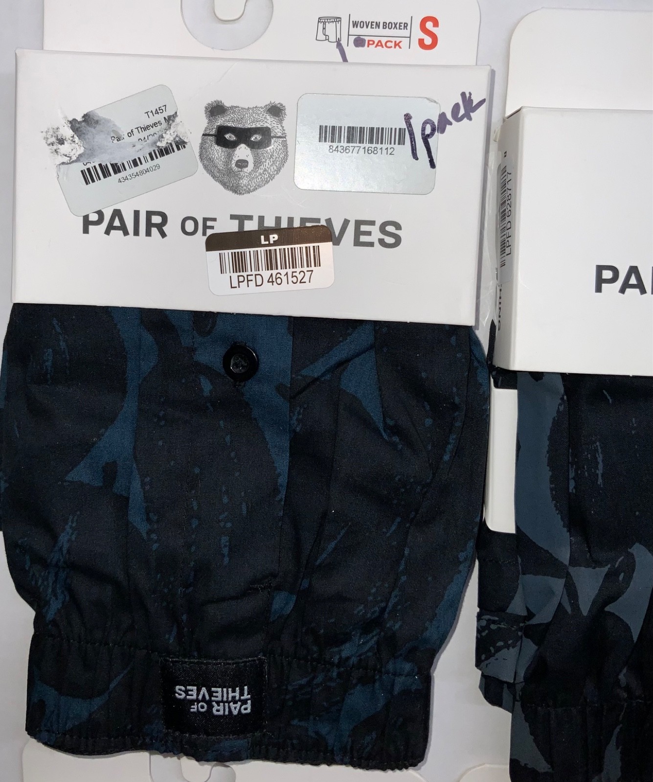 S M L XL SINGLE PACKS Pair Of Thieves WOVEN BOXERS The most fitting 100% Cotton