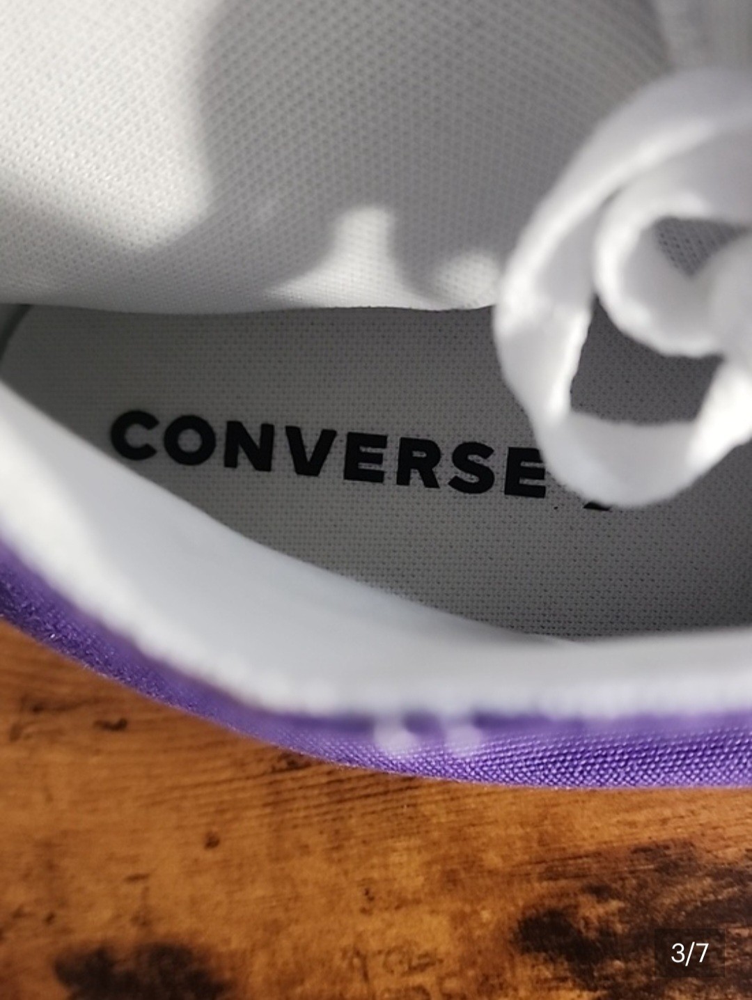 Purple Converse High Top Sneakers In Vibrant With White Accents Unisex Sneakers