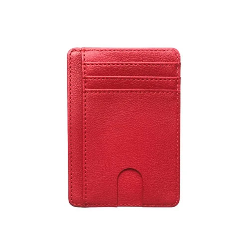 For Men Leather Wallet RFID Blocking Credit Card Holder ID Window Front Pocket