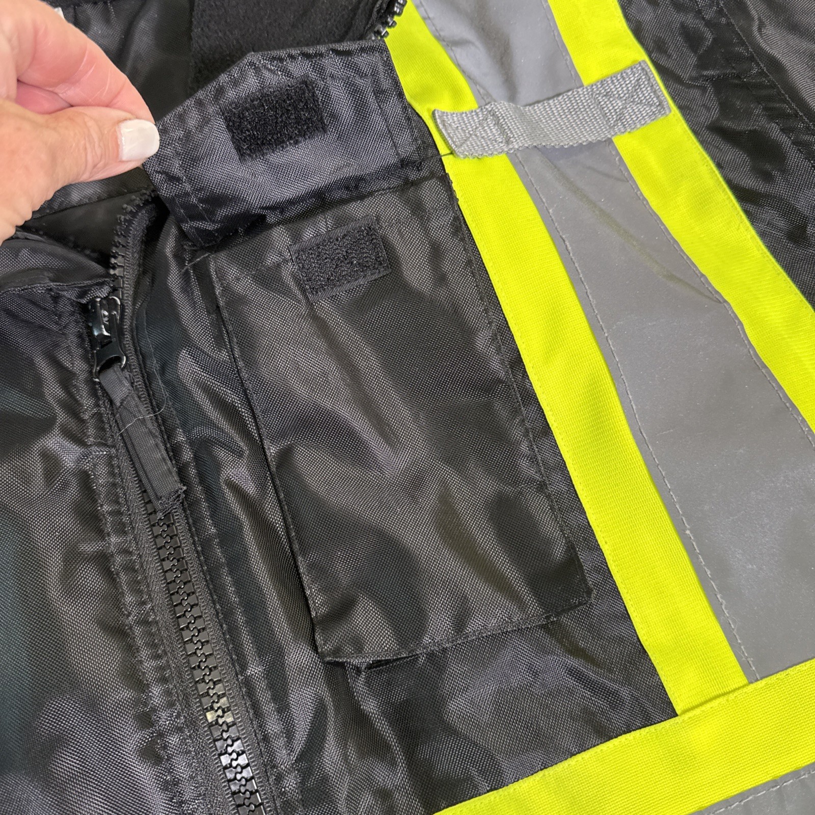 Hi-Vis Insulated Safety Bomber X Back Reflective Jacket ROAD WORK JORESTECH Sz S