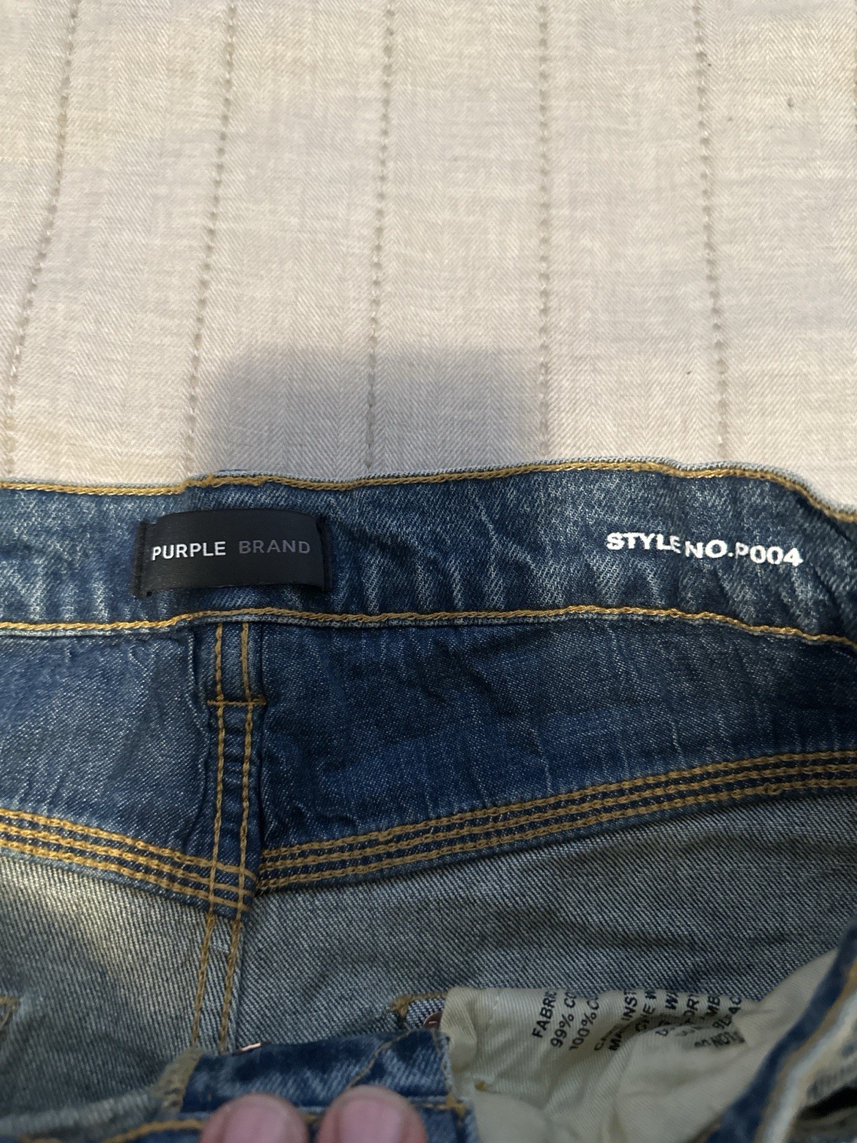 NWT Purple Brand VINTAGE DESTROY BOOT Indigo SKINNY JEANS Size 31 $295