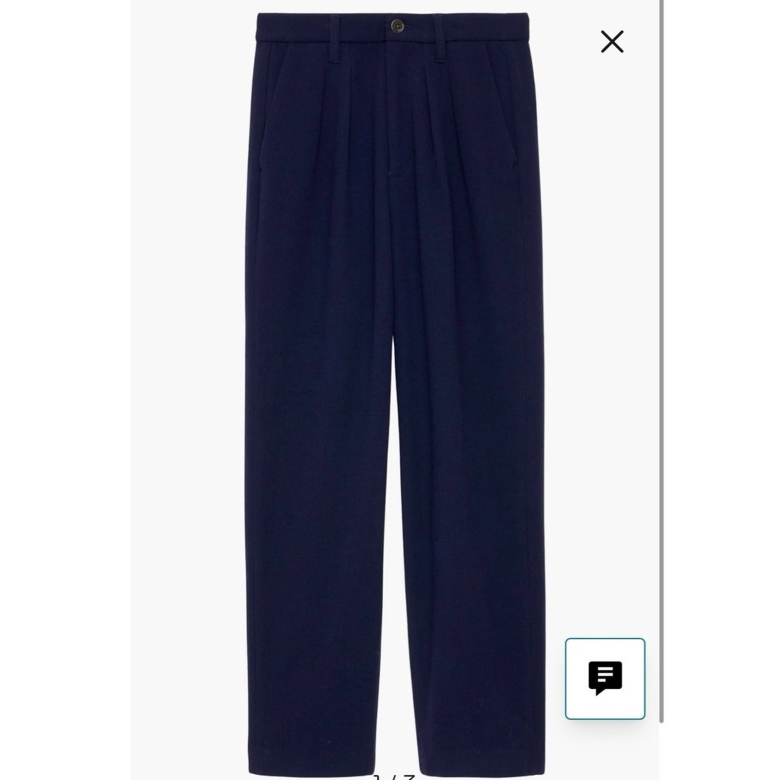 NWOT Alex Mill x Becky Malinsky Pleated FrontWool Pants in Evening Blue SZ 2