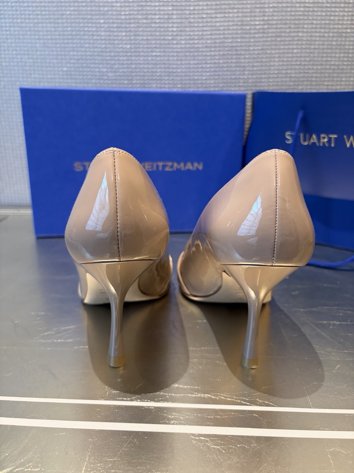 Stuart Weitzman Georgie Pumps 85 In Fawn Size 7 Worn Once With Box And Bag