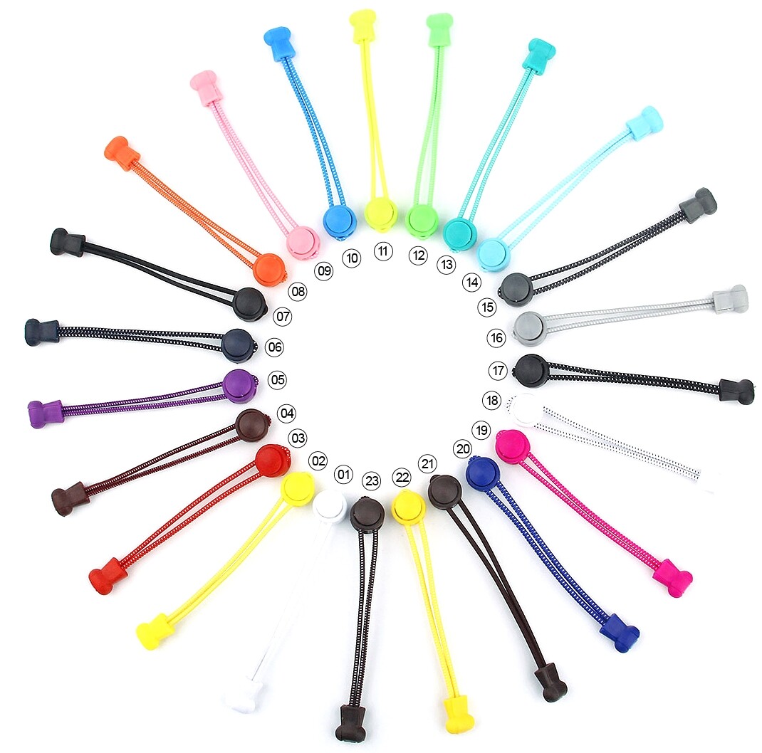 No Tie Lock Shoelaces Elastic Shoe Laces String For Kids Adults Sport Sneakers