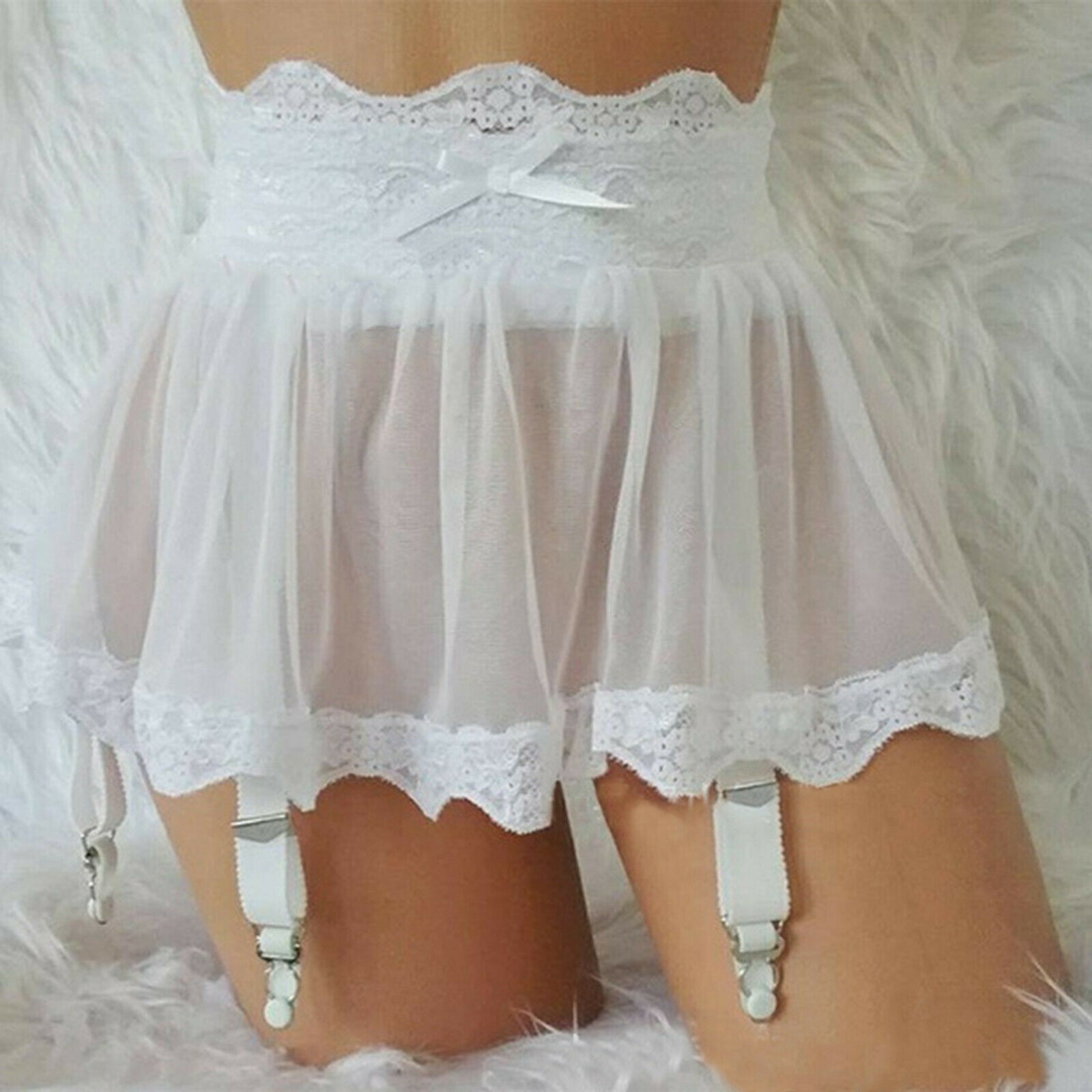 Women Sexy Lingerie High Waist Lace Suspender Belt Garter Stocking Sock Set new
