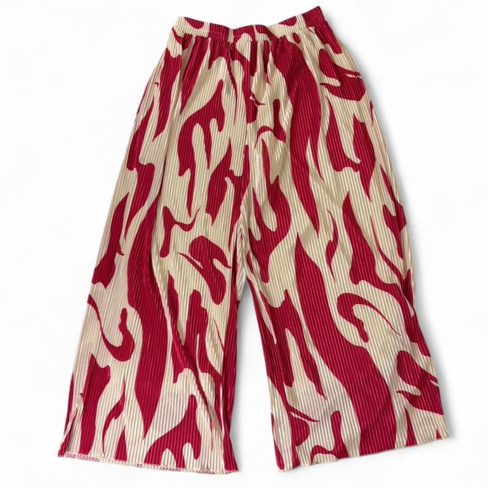 Beachy wide leg PrettyGarden silky pleated pants