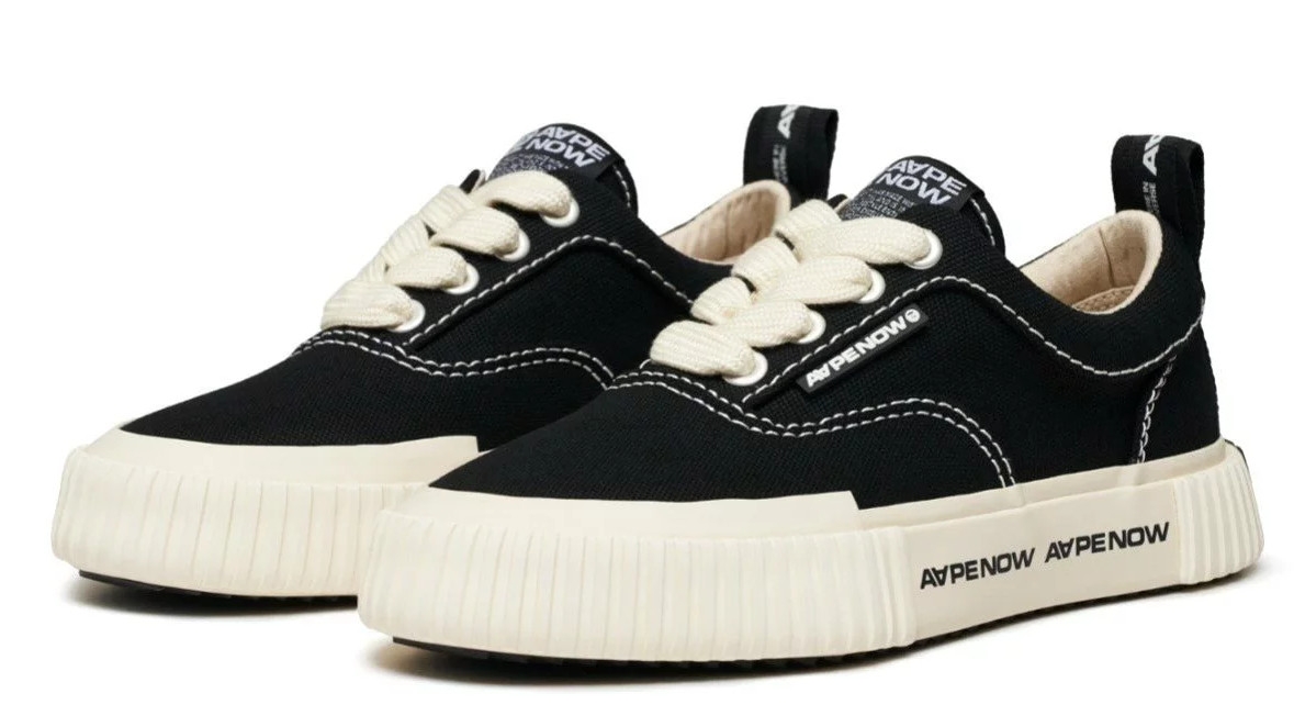 AAPE By A Bathing Ape AAPE NOW SHOES “GALAXY LITE” Black AAPSHM5280XXM Size 6