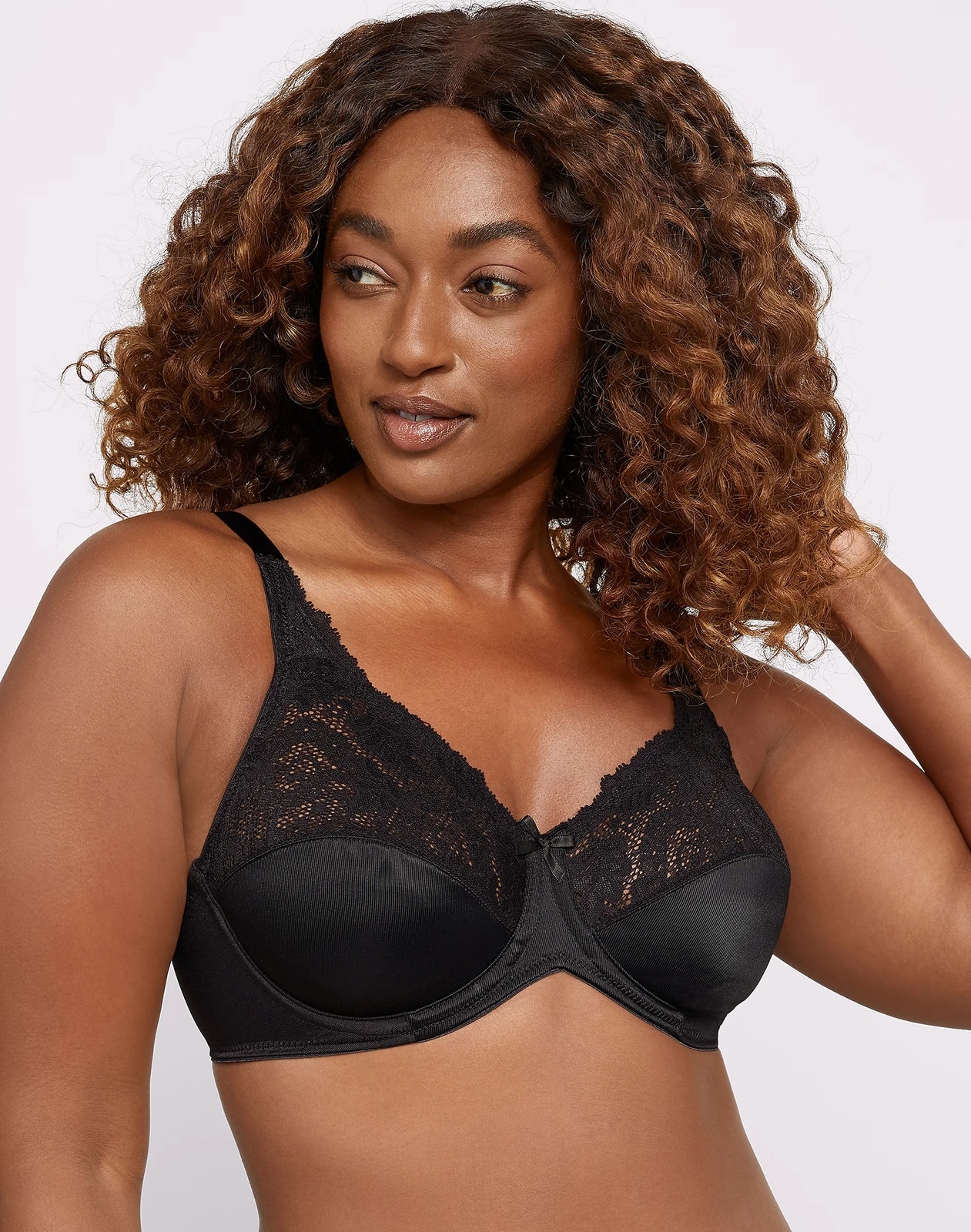 Lilyette Bali Minimizer Bra Tailored Lace Trim Women’s Shaping UW-Xtra LY0428