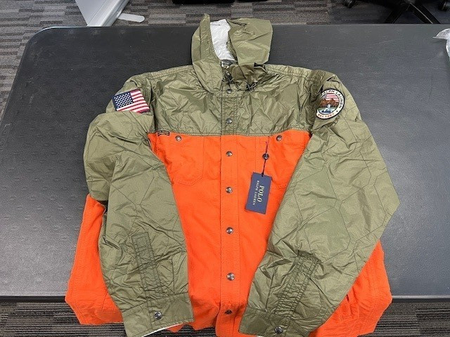 RALPH LAUREN DENALI JACKET REVERSIBLE SILVER ONE SIDE – PATCHES POLO SPORT