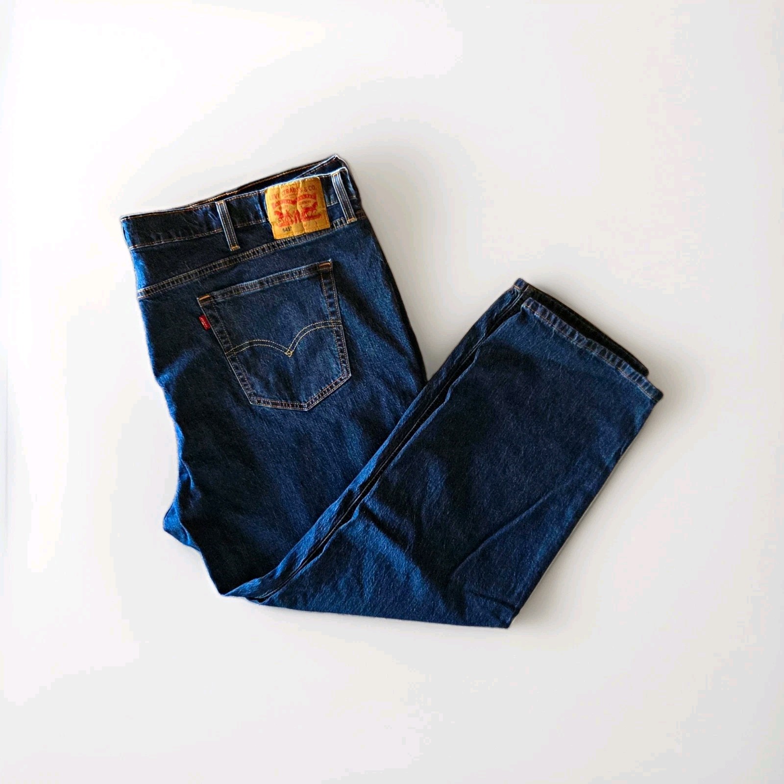 Levi’s 541 44 x 30 Men’s Blue Denim Jeans Dark Wash Straight Leg 5-Pocket