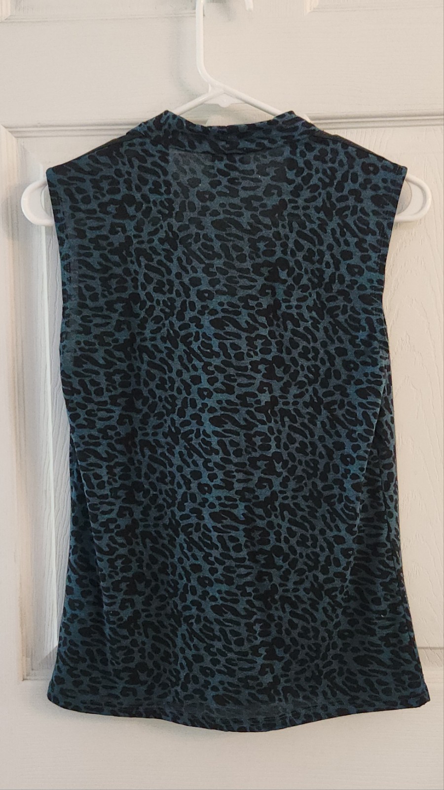 Blue Animal Print Top For Women
