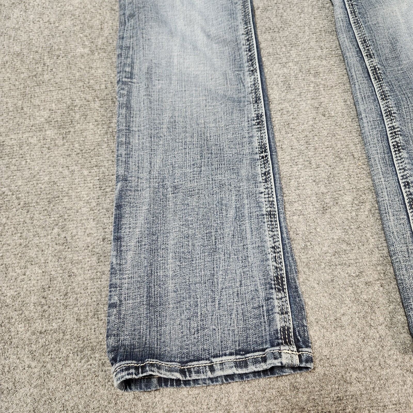 BKE Aiden Jeans Mens 33×31 Blue Bootleg Stretch Denim Rodeo Cowboy