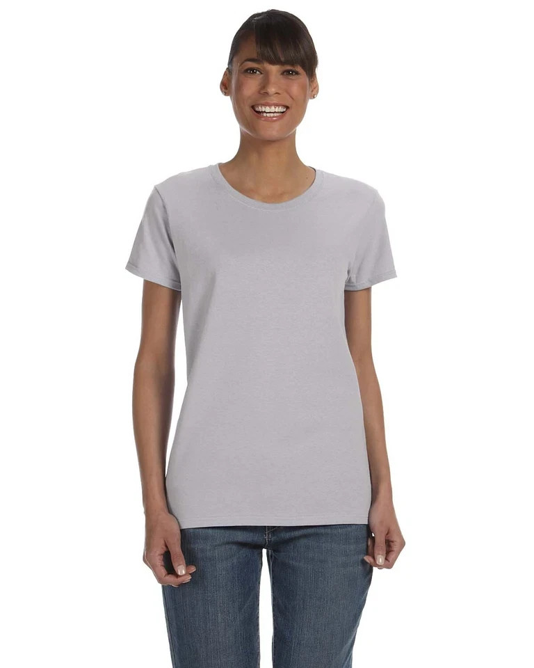Gildan G500L Women’s Heavy Cotton Short Sleeve Crew Neck Plain Stylish T-Shirt