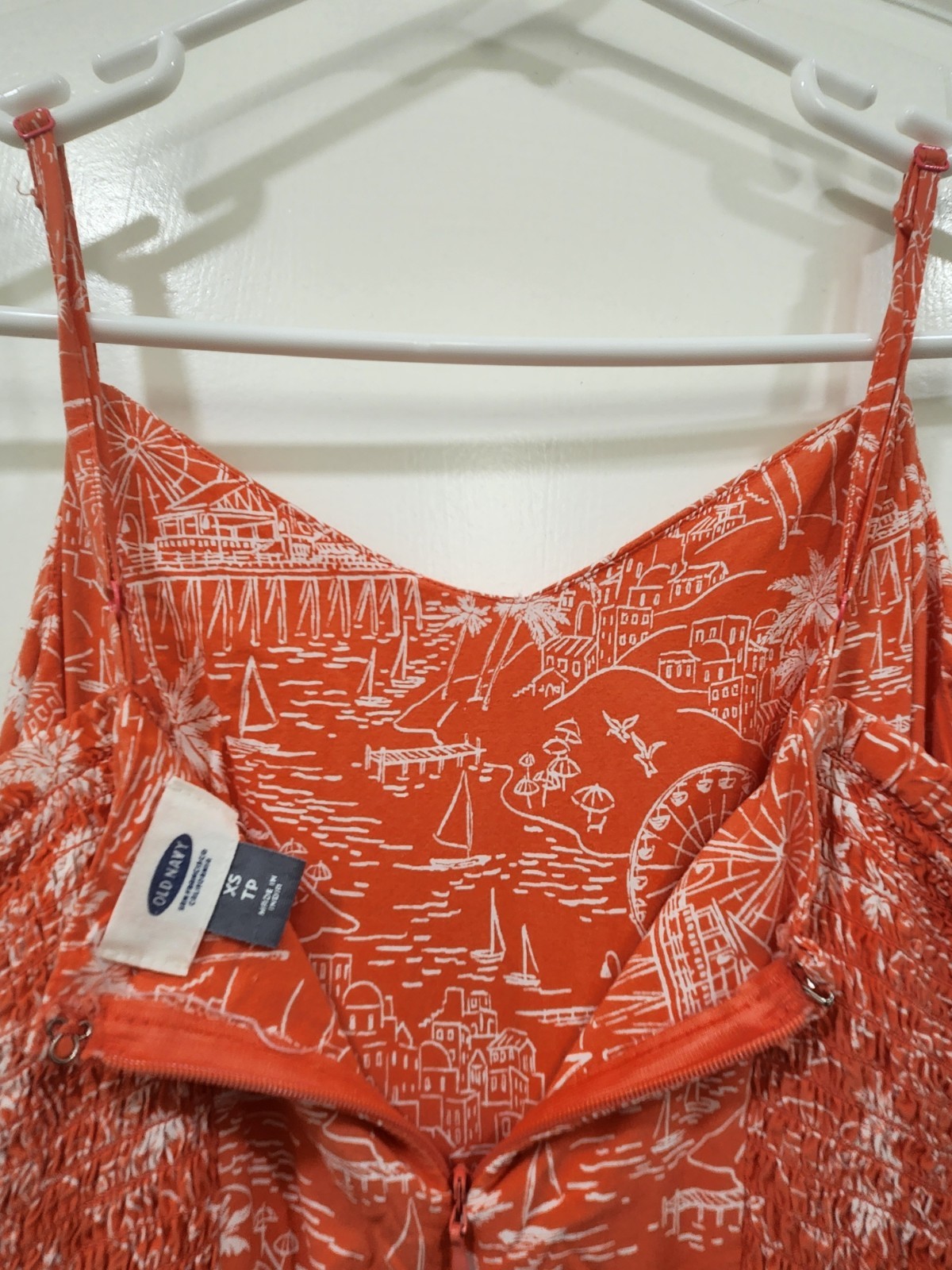 Old Navy Rayon Coral Pink Summer Dress XS