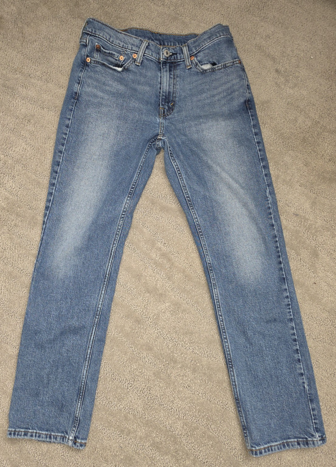 Levi’s Men’s 514 Straight Fit Jeans Broken Ways Medium Wash 30W x 30L 005141658