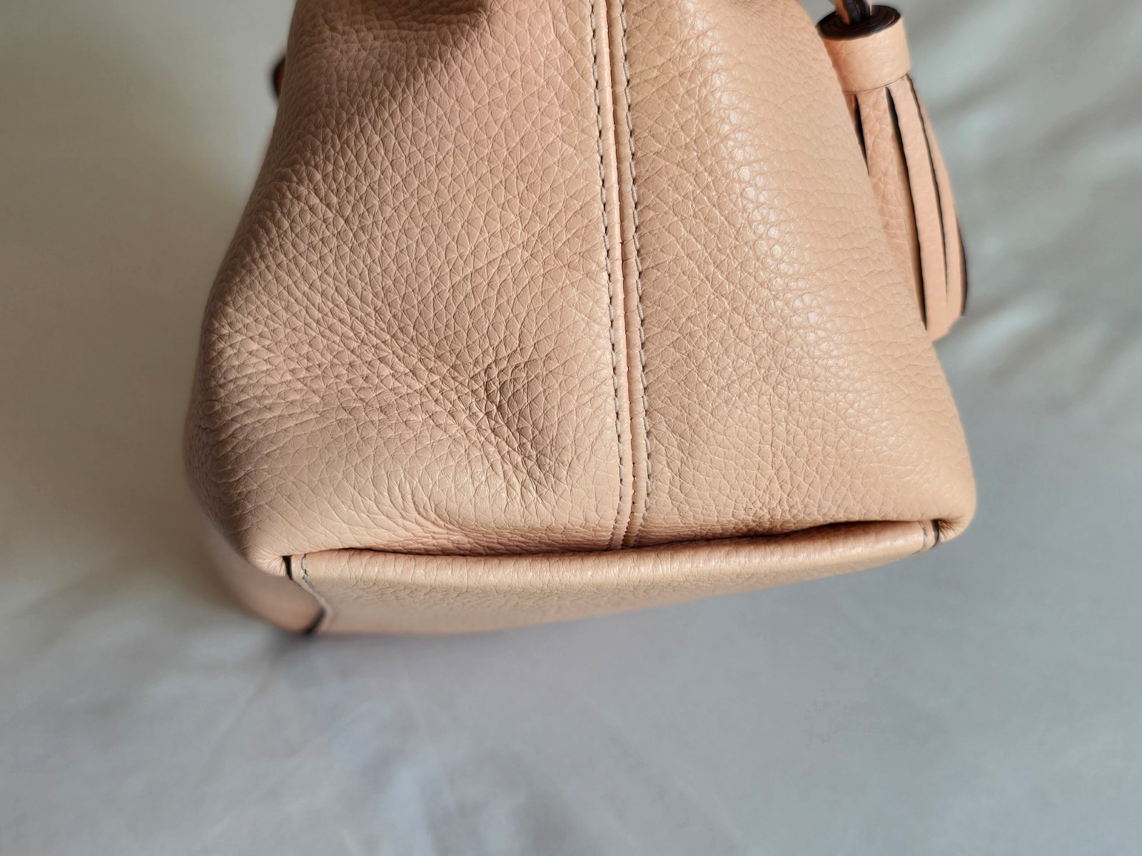 Coach Andy Tote in Faded Blush Pebbled Leather Embossed Horse & Carriage Logo