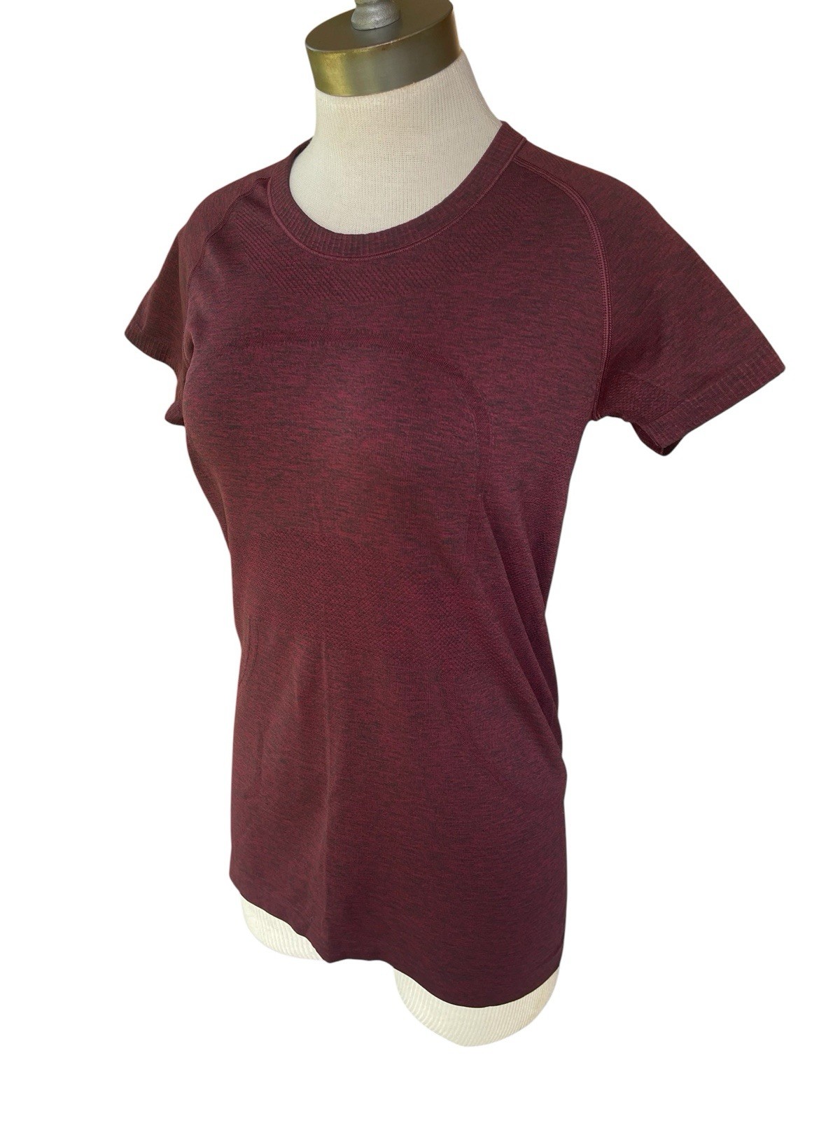 LULULEMON Swiftly Tech 2.0 Womens 10 Deep Rouge Short Sleeve Athletic Shirt EUC