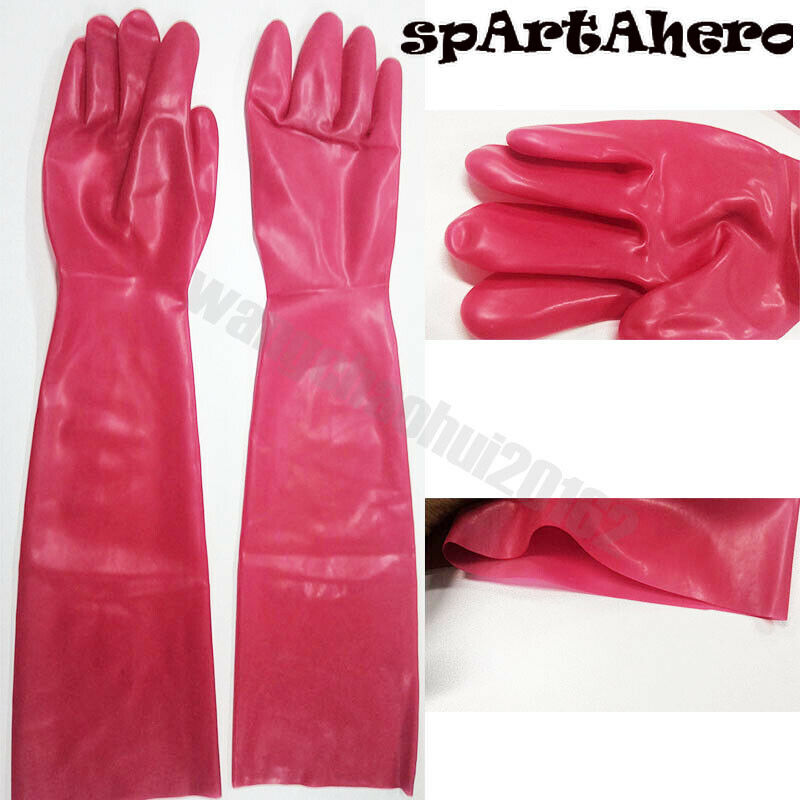 100% Latex Pure Latex 3D Moudl Opera Long Gloves Rubber Moulded Seamless