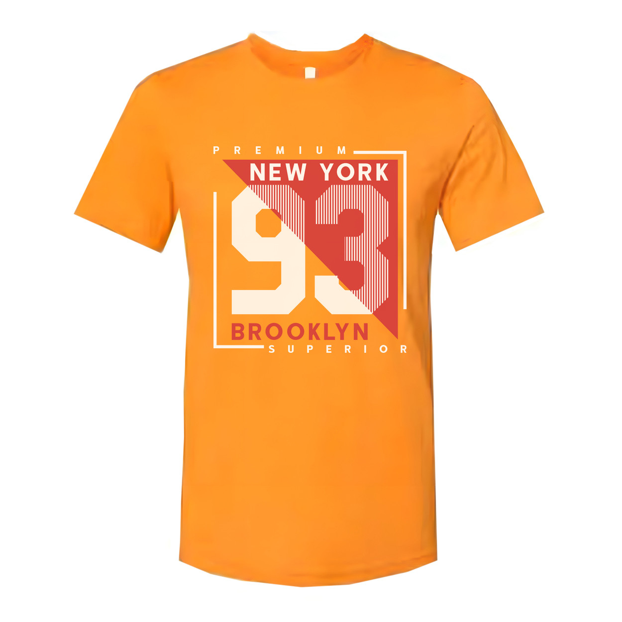Premium New York 93 Graphic T Shirt With Brooklyn Superior Text Unisex Short Sle