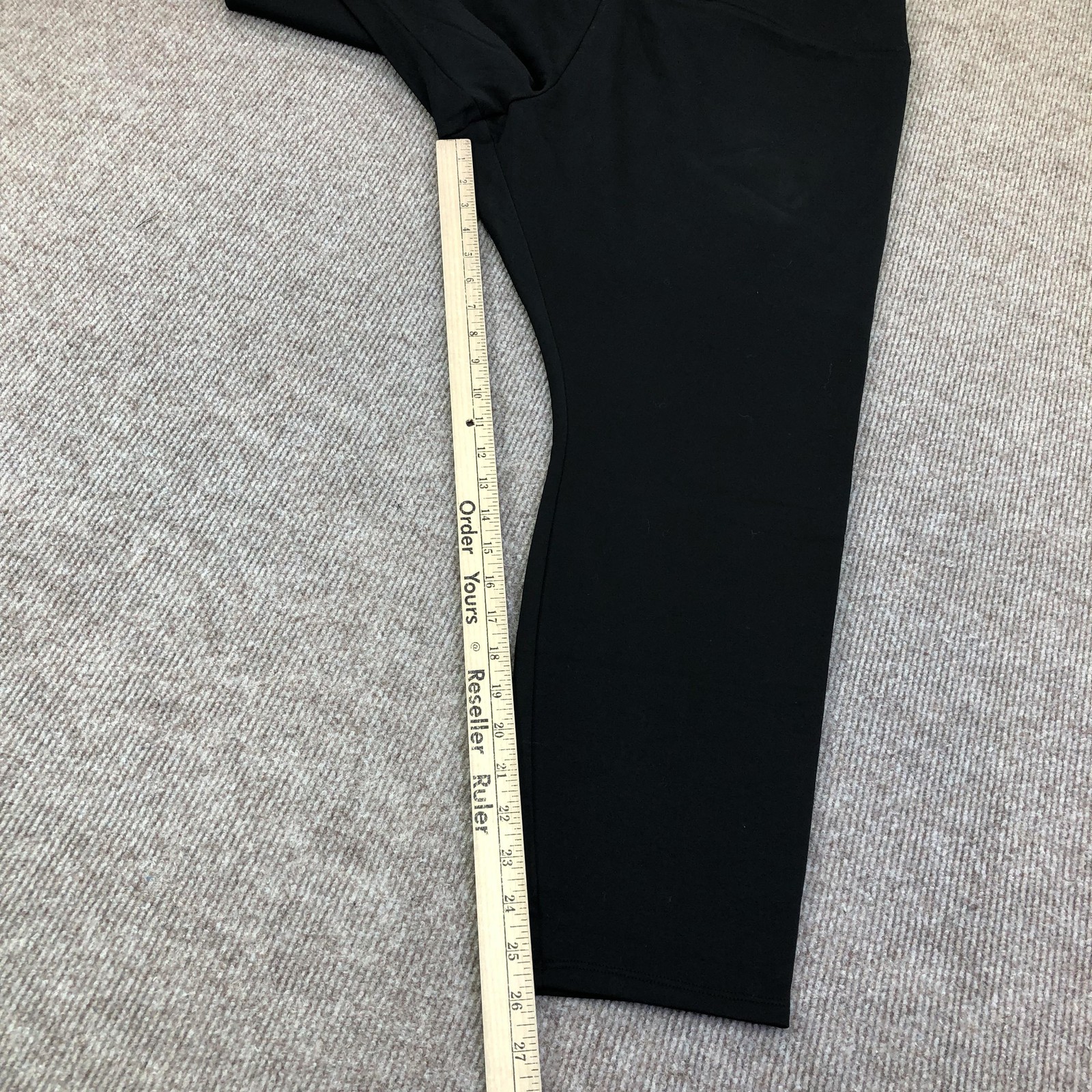 Simply Vera Vera Wang Leggings Womens 2X Black High Rise Stretch Knit Ankle