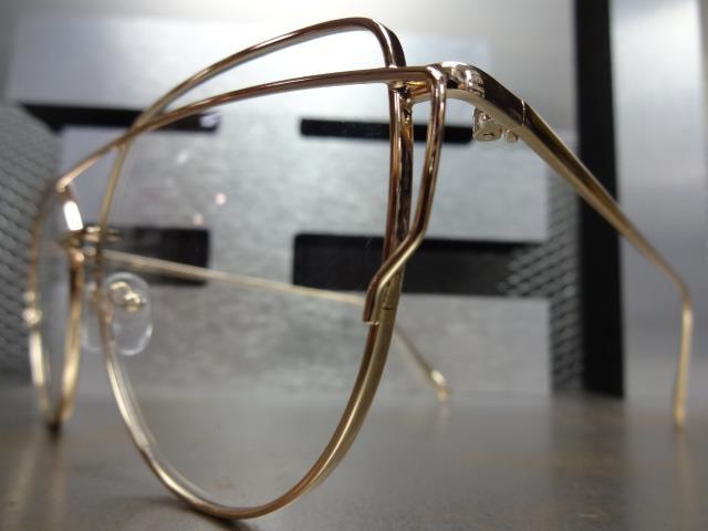 New Classy Elegant VINTAGE RETRO CAT EYE Style Clear Lens EYE GLASSES Gold Frame