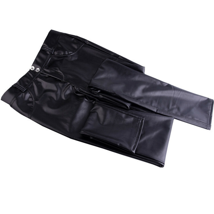 Women’s Sexy High Waist Skinny Faux PU Leather Leggings Pants Butt Lift Trousers