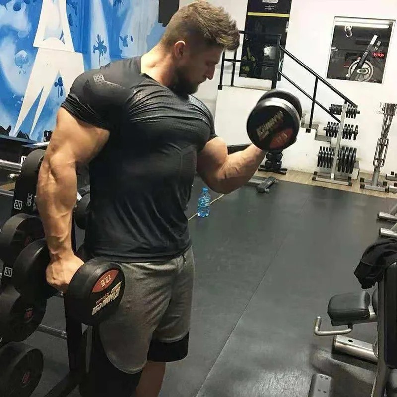 Compression Athletic men Fitness Shirt Base Layer Top Sports Gym Tight Dry