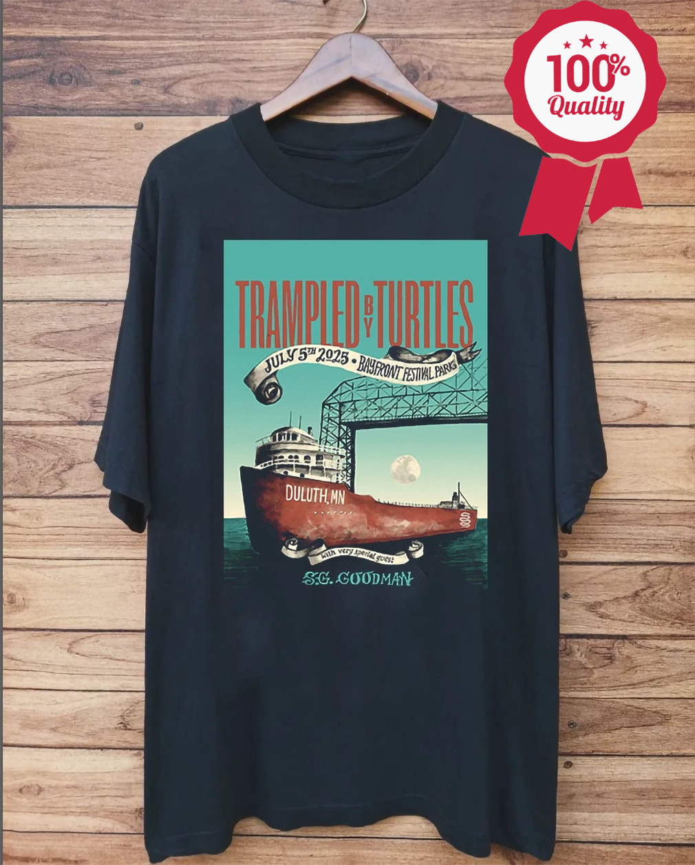 Trampled by Turtles Bayfront Festival Park T- Shirt Full Size S-5XL