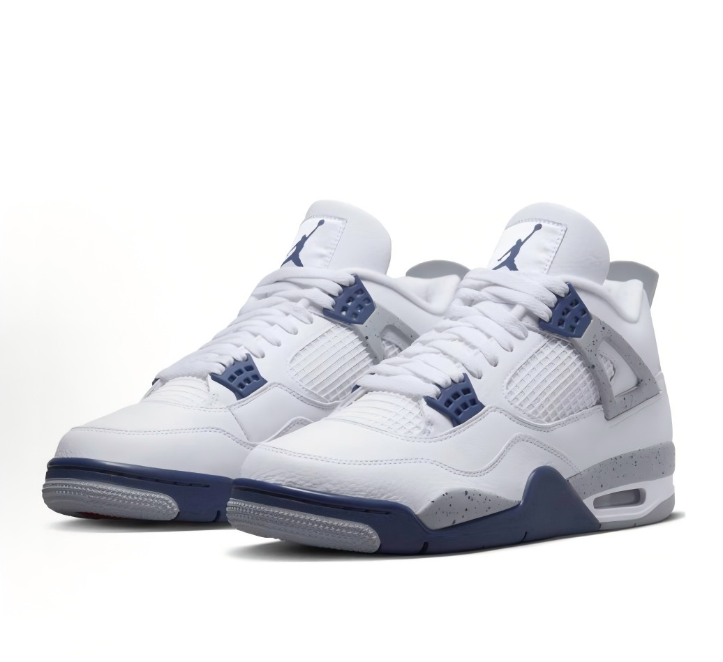 Jordan 4 Retro Midnight Navy Men s Mid Top Basketball Shoes US Size 7-12
