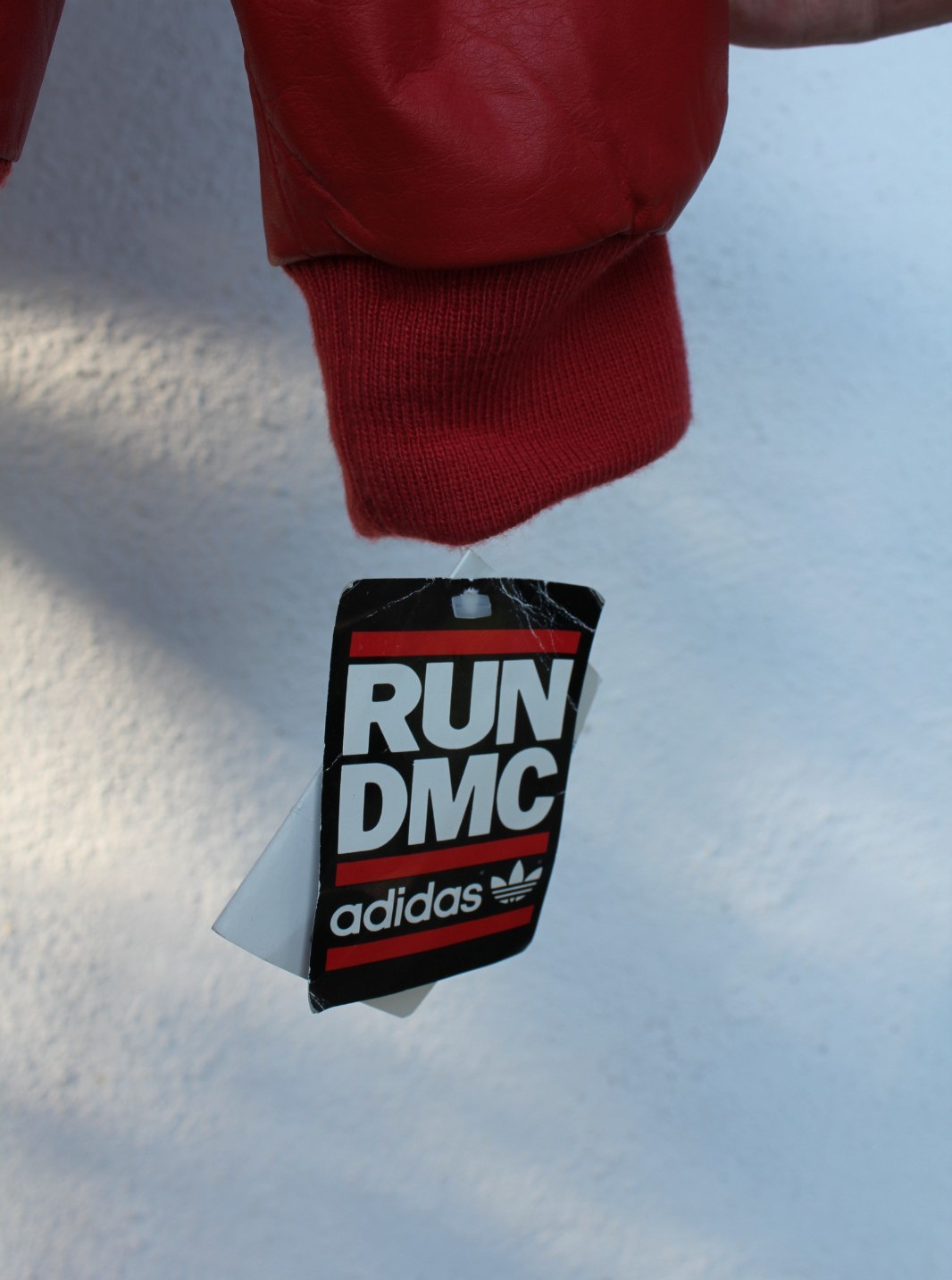 RARE Adidas Run DMC Leather Tracksuit Deadstock Bomber Jacket + Pants Made in KR