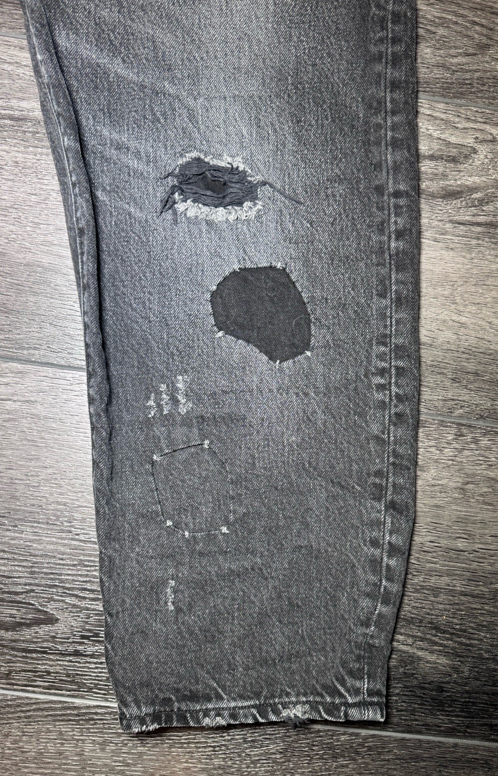 LEVI’S® Made & Crafted JAPAN Patchwork Women’s Barrel Jeans – Side 31 – Black