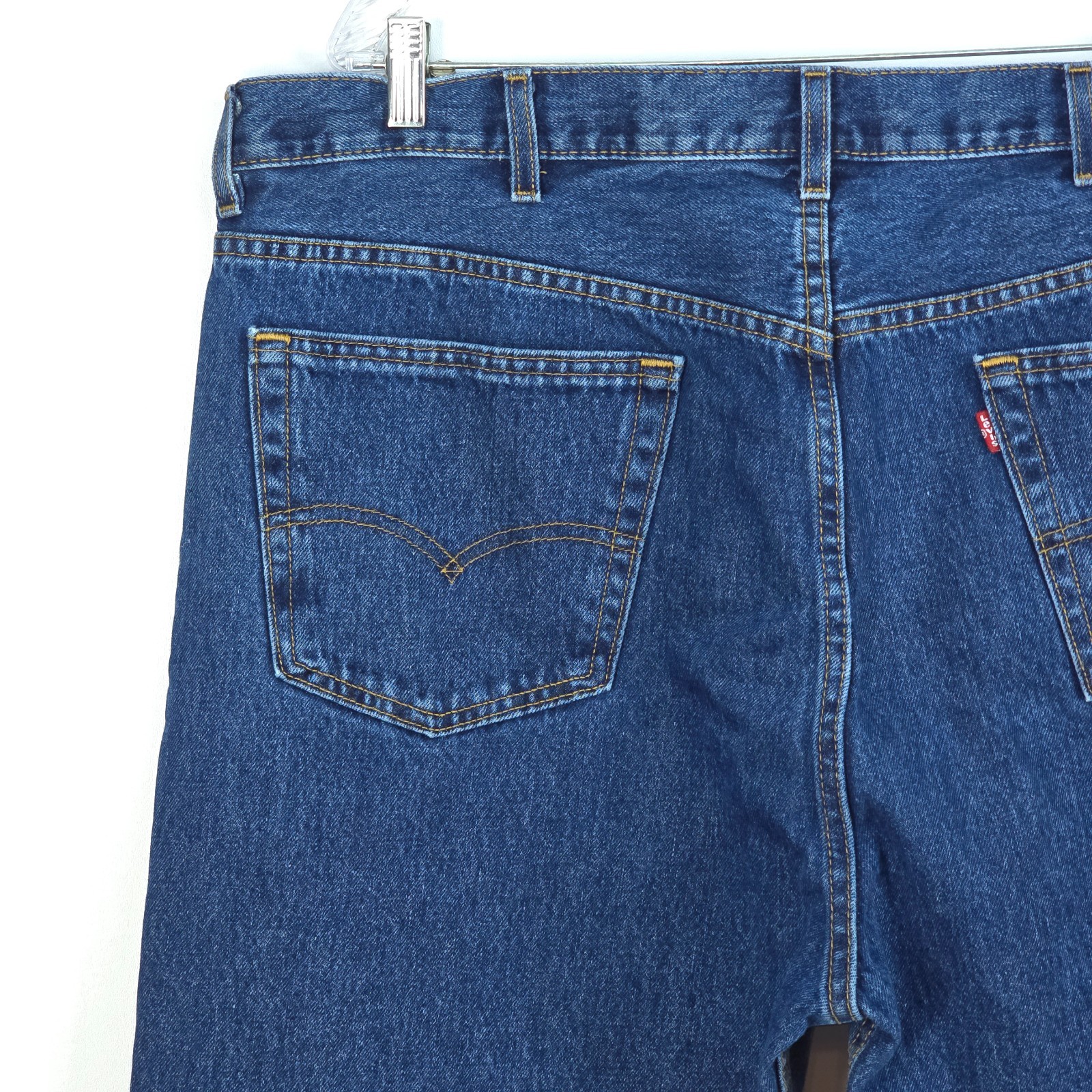 Levi’s 505 Denim Jeans Mens 42×29 (44×29) Dark Wash Regular Fit Straight Leg